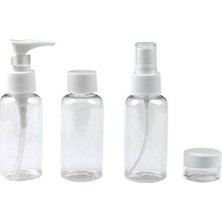 Paradise Seyehat Boy 4 Lü Boş Plastik Şişe Seti Hafif ve Kullanışlı Seyahat İçin İdeal