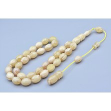 Murty99 Usta Işi Sistemli Beyzi Kesim Hareli Açık Sarı Katalin Tesbih