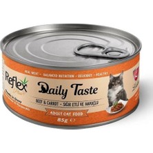 Reflex Daily Taste Sığır Etli ve Havuçlu (Domates Sos İçinde Et Parçacıklı)85 gr x 12 Adet