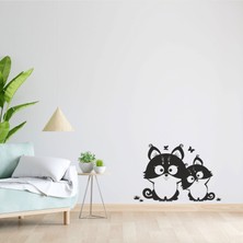 Boldwallz Tatlı Kediler Dekoratif Duvar Stickerı, Duvar Dekorasyon Yazıları, Duvar Sticker