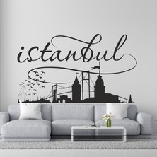 Boldwallz Istanbul Dekoratif Duvar Stickerı, Duvar Dekorasyon Yazıları, Duvar Sticker