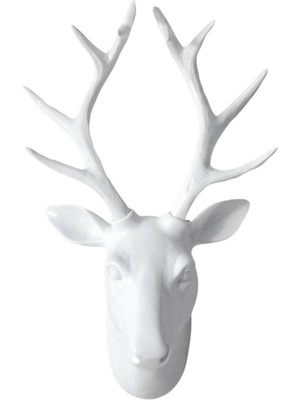 Chasoe 3D Geyik Head Heykel Hayvan Figürinler Antler Modern Kabine Için Modern (Yurt Dışından)