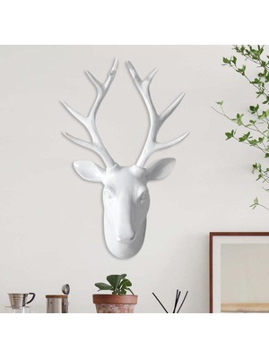 Chasoe 3D Geyik Head Heykel Hayvan Figürinler Antler Modern Kabine Için Modern (Yurt Dışından)