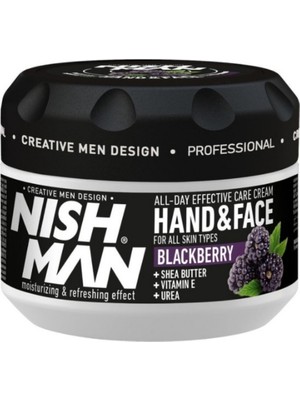 Nishman Cilt Bakım Kremi - El Yüz İçin - Böğürtlen Özlü - Shea Butter Destekli 300 ml