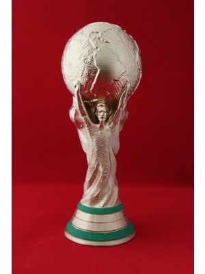 Dünya Kupası Fifa World Cup Messi Altın Figür Biblo Büst (25) cm