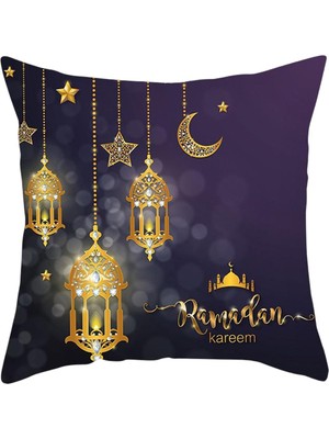 Beverly Ramazan Yastığı Örtü Ay ve Oturma Odası Araba Yastığı Süslemeleri Stil E Için Yıldızlar (Yurt Dışından)