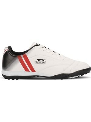 Slazenger MARK HS IN Erkek Halı Saha Beyaz / Siyah Futbol Ayakkabısı