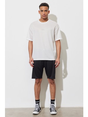 Altınyıldız Classics Erkek Beyaz Loose Fit Bisiklet Yaka Tişört