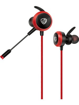 Hytech Hy-Gk2 3,5 Oyuncu Esnek Mikrofonlu Kırmızı Kulakiçi Kulaklık