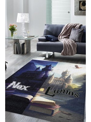 Homshtag Lumos Nox Dokuma Tabanlı Yıkanabilir Kaymaz Harry Potter Film Halısı