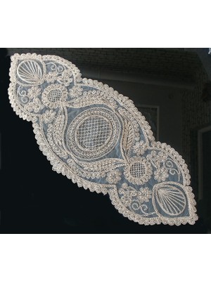 Dilex Bej Oval Runner