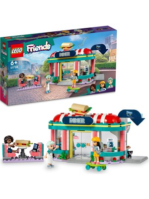 LEGO® Friends Heartlake Şehir Merkezi Restoranı 41728 6 Yaş ve Üzeri Için Liann, Aliya ve Charli Mini Bebeklerini Içeren Oyuncak Yapım Seti (346 Parça)