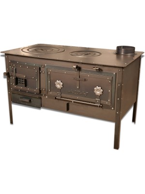 Altaş  Kuzine Soba 4 mm Çok Amaçlı Bahçe Tipi Kuzine Soba Özel El Yapımı Soba