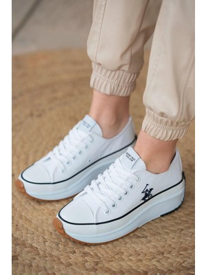 Beverly Hills Polo Club Bayan Spor Ayakkabı PO-30101 Beyaz