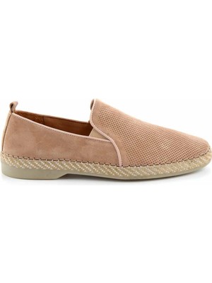 Bambi Vizon Süet Leather Erkek Espadril E01304048102