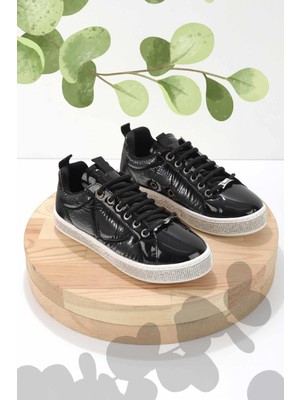 Bambi Siyah Paraşüt  Kadın Sneaker K01201251267