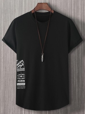 DAXİS Sportwear Company Paris Baskılı Oversize Tshirt - Daxis Sportwear Company