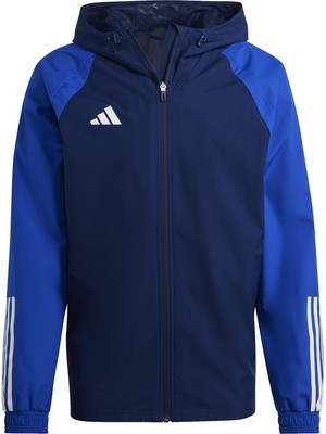 adidas Tiro 23 All Weather Erkek Lacivert Kapüşonlu Ceket