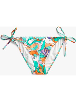 Koton Bikini Altı Yanları Bağlama Detaylı Desenli