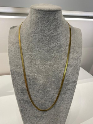 Mj Butik Çelik İtalyan Yassı Kolye