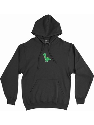 Cix Sevimli Dinozor Minimal Kapşonlu Sweatshirt Hoodie