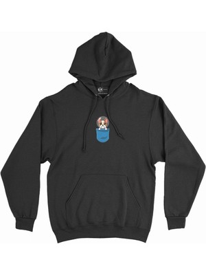 Cix Üzgün Köpek Minimal Kapşonlu Sweatshirt Hoodie