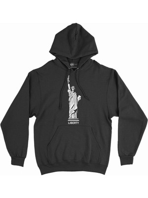 Cix Liberty Özgürlük Anıtı Kapşonlu Sweatshirt Hoodie