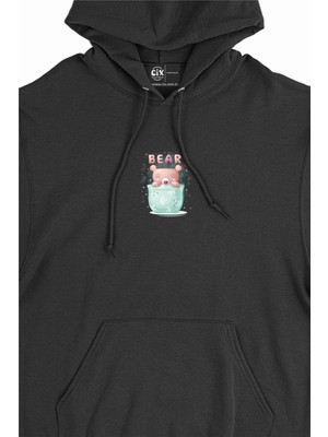 Cix Ayıcık Bear Minimal Kapşonlu Sweatshirt Hoodie