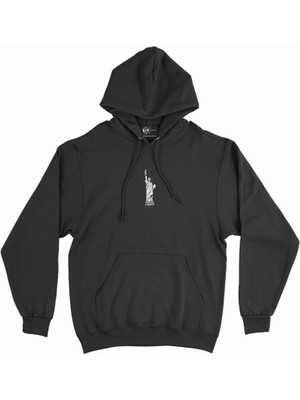 Cix Liberty Özgürlük Anıtı Minimal Kapşonlu Sweatshirt Hoodie