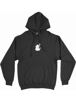 Cix Sevimli Fil Yavrusu Minimal Kapşonlu Sweatshirt Hoodie