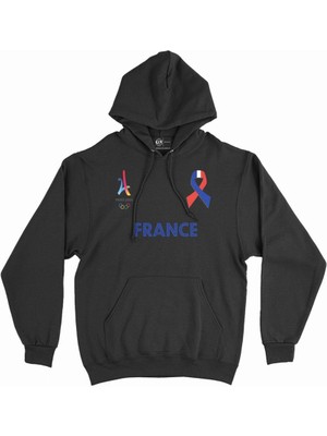 Cix Paris 2024 Yaz Olimpiyatları Fransa Kapşonlu Sweatshirt Hoodie