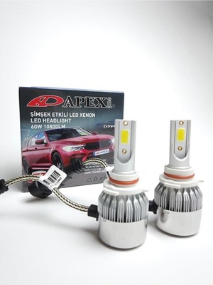 Apexi Tofaş H3 Beyaz LED Xenon Sis Farı Ampulu Güçlü Işık Şimşek Etkili Uyumlu