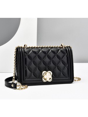 Marco Kadın Çantası 2023 Yeni Moda Küçük Koku Eşkenar Dörtgen Zincir Çanta Moda High-End Trend Basit Mizaç Kadın Omuzdan Askili Çanta (Yurt Dışından)