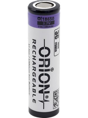 Orion 18650 3.7V 3500mAh Şarj Edilebilir Li-Ion Pil Yüksek Performanslı Lityum İyon Pil