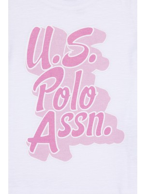 U.s. Polo Assn. Kız Çocuk Beyaz T-Shirt 50252452-VR013