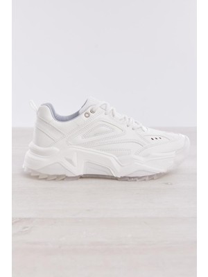 Derinet Bağcıklı Yüksek Taban Kadın Sneaker