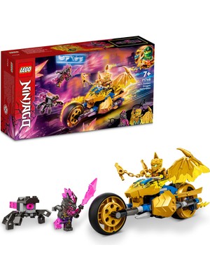 LEGO NINJAGO® Jay'in Altın Ejderha Motosikleti 71768 - 7 Yaş ve Üzeri için bir Ninja Motosikleti İçeren Oyuncak Yapım Seti (137 Parça)