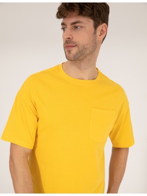 Pierre Cardin Erkek Sarı T-Shirt 50270489-VR044