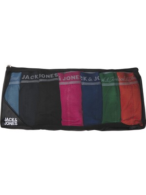 Jack & Jones Logolu Boxer & Çorap Seyahat Kiti- Solid