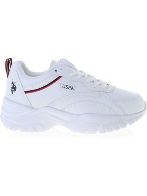 U.S. Polo Assn. Tracey 3fx Kadın Sneaker Spor Ayakkabı Düz Topuk Suni Deri Konforlu Kullanım