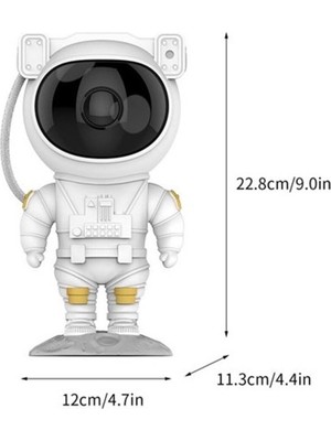 HbTec Astronot Yıldızlı Gökyüzü Projektör Lazer Atmosfer Gece Lambası Yıldızlı Gökyüzü USB Eklenti Masa Lambası Astronot Projeksiyon Lambası (Yurt Dışından)