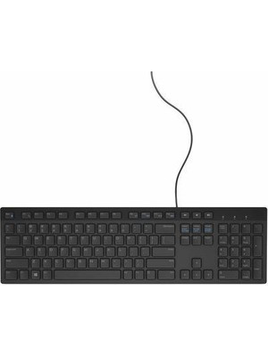 Dell KB216 USB Kablolu Standart Klavye Siyah Ev - Ofis Kullanımı İçin Kare Tuşlarla