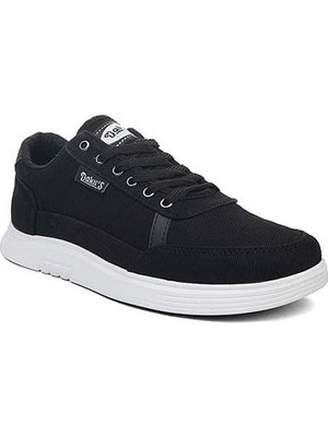 Deri Kabusu Dakırs Keten Erkek Spor Ayakkabı 2038 - Siyah Beyaz