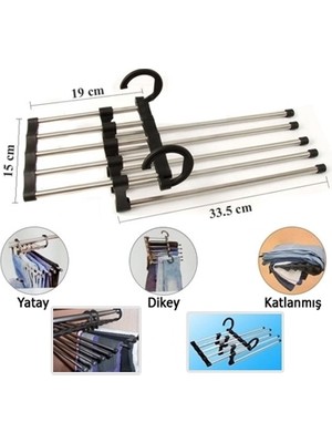 Melek Store  Magic Hanger 5in1 Pantolon Askısı