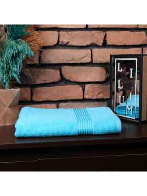 Sef Tekstil Bordürlü 70 x 140 cm Banyo Havlusu    Pamuklu