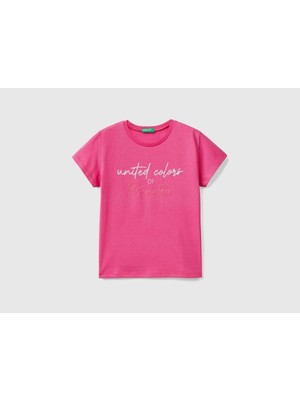 Benetton Kız Çocuk Tshirt 3I1XC10AJ-097