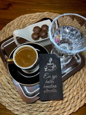 Kidspartim Gold Yaldızlı  En Iyi Hatır Kendine Olandır Peçete 6X12 cm