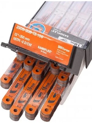 Bahco Sandflex Testere Laması 12*300 mm Turuncu Renkli Yüksek Kaliteli Kesim Performansı