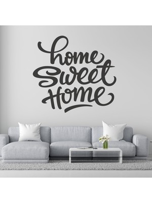 Boldwallz Home Sweet Home Dekoratif Duvar Stickerı, Duvar Dekorasyon Yazıları, Duvar Sticker