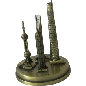 Shanghai Skylines Mimarlık Binası Çoğaltma Koleksiyon Hediyelik Eşya 4.3 '' (Yurt Dışından)